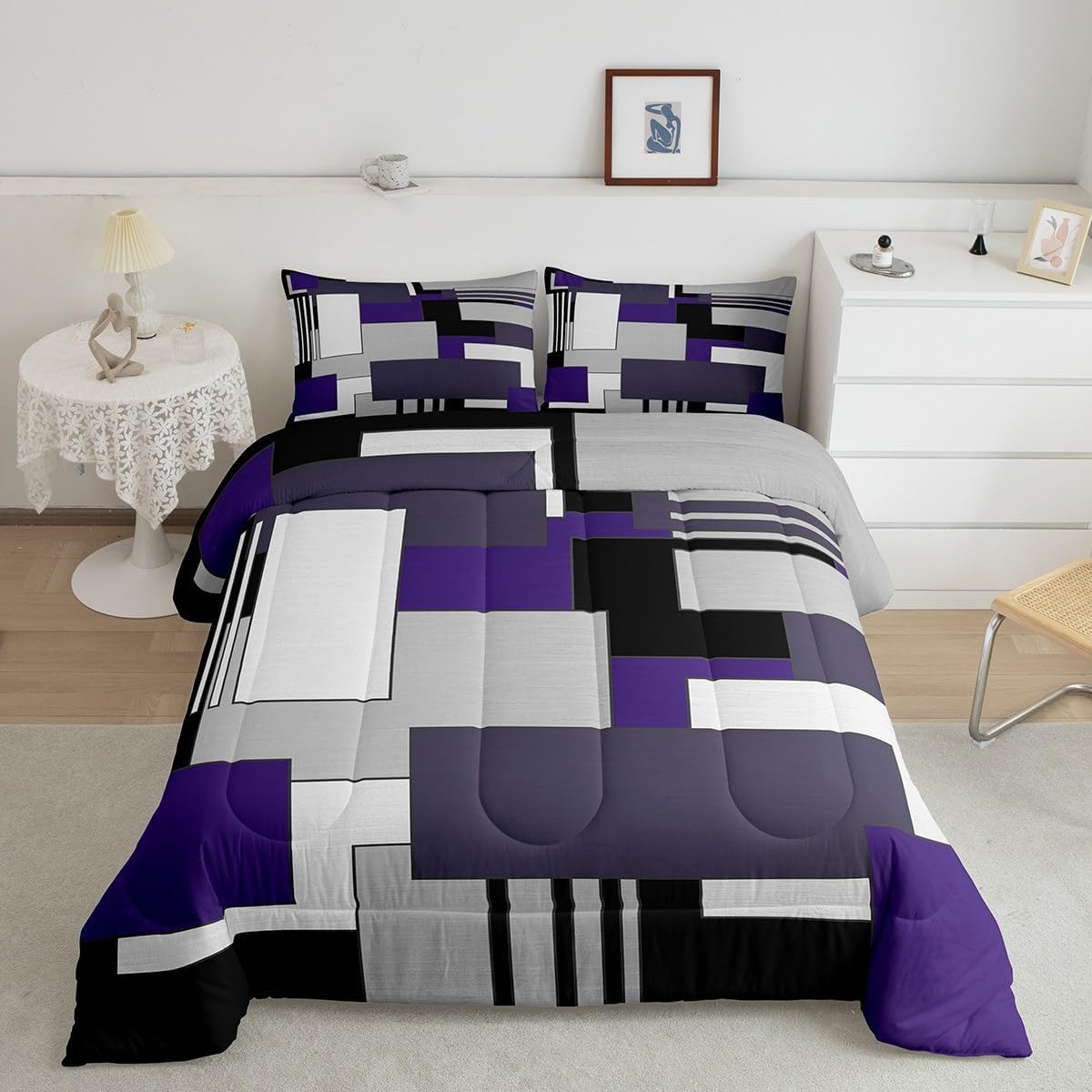 jejeloiu Baseball Comforter Set Twin Size Kids Camo American Flag Comforter for Boys Girls Teens Camouflage Bedding Set Breathable Baseball Games Duvet Set Room Decor Quilt Set