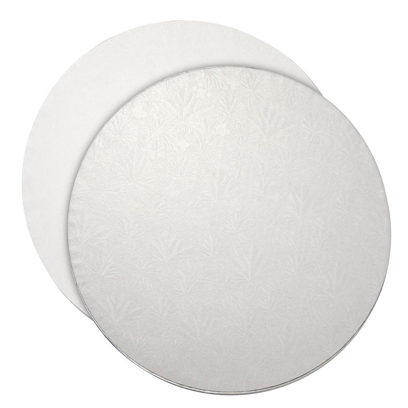 Juvale 12-Inch Round Cake Drum Board Set - 12 in, White, 3-Pack, Modern - Cake Drum Set for Baking Supply & Base Board Display