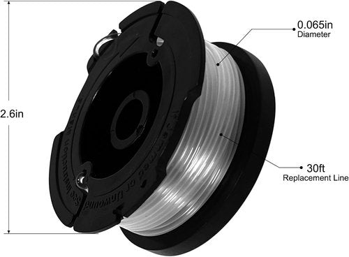 Black Decker AF1003ZP String Trimmer Replacement Spool - Compatible with Multiple Models | Durable Design