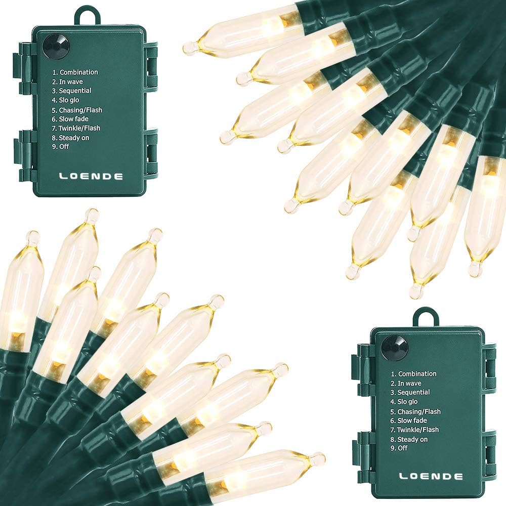 50 LED Battery Operated Christmas Lights - 18ft Waterproof String Lights with 8 Modes & Timer for Indoor/Outdoor Decor