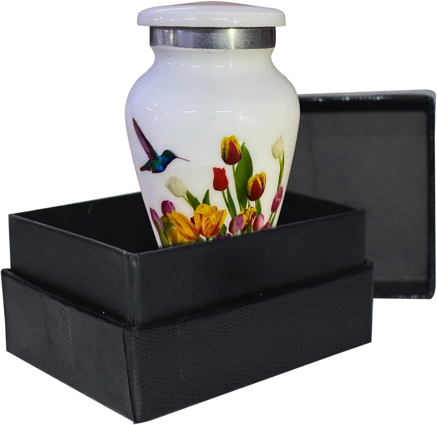 BOLD & DIVINE Adult Purple Hummingbird Cremation Urn | Human Ashes Adult Memorial urn, Burial, Funeral Cremation Urns | 200 Cubic Inches (Large Adult)