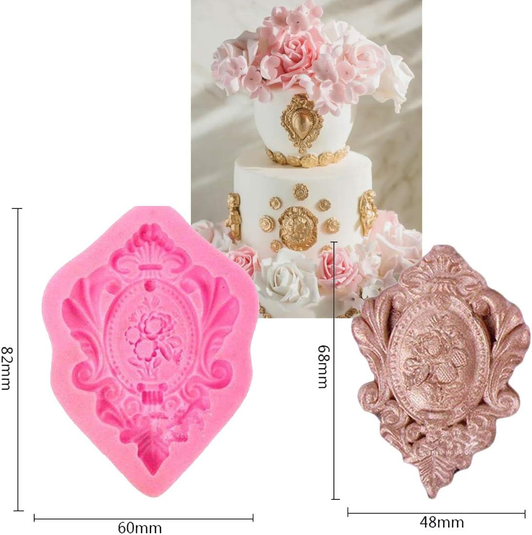 3D Greek Marble Column Cake Mold - Fondant & Gumpaste Pillar for Cupcake Decorating