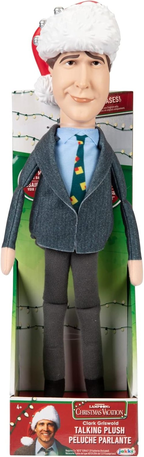 Jakks Talking Plush Clark Griswold - 16 Phrases, 12 Inches Tall | National Lampoon’s Christmas Vacation