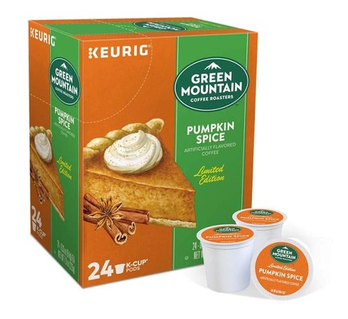 Green Mountain Coffee | Pumpkin Spice K-Cup Pods - 24 Count Sealed Box for Fresh Flavor