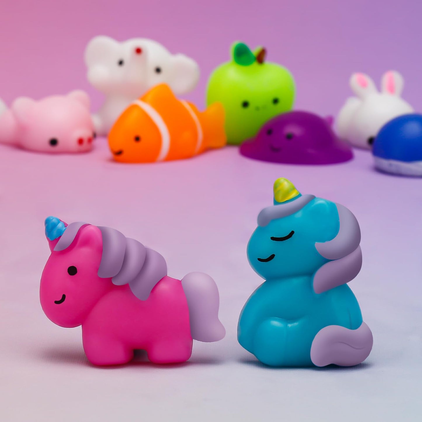 100 Pack Mochi Squishy Toys, Party Favors for Kids 4-8-12,Birthday Gifts Treasure Box Classroom Prizes Goodie Bag Stuffers, Mini Squishy Fidget Toys, Carnival Prizes in Bulk