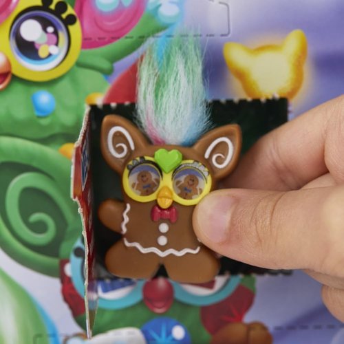 FURBY Minis Advent Calendar - 24 Days of Holiday Surprises with 1-Inch Figures & Accessories for Kids 6+