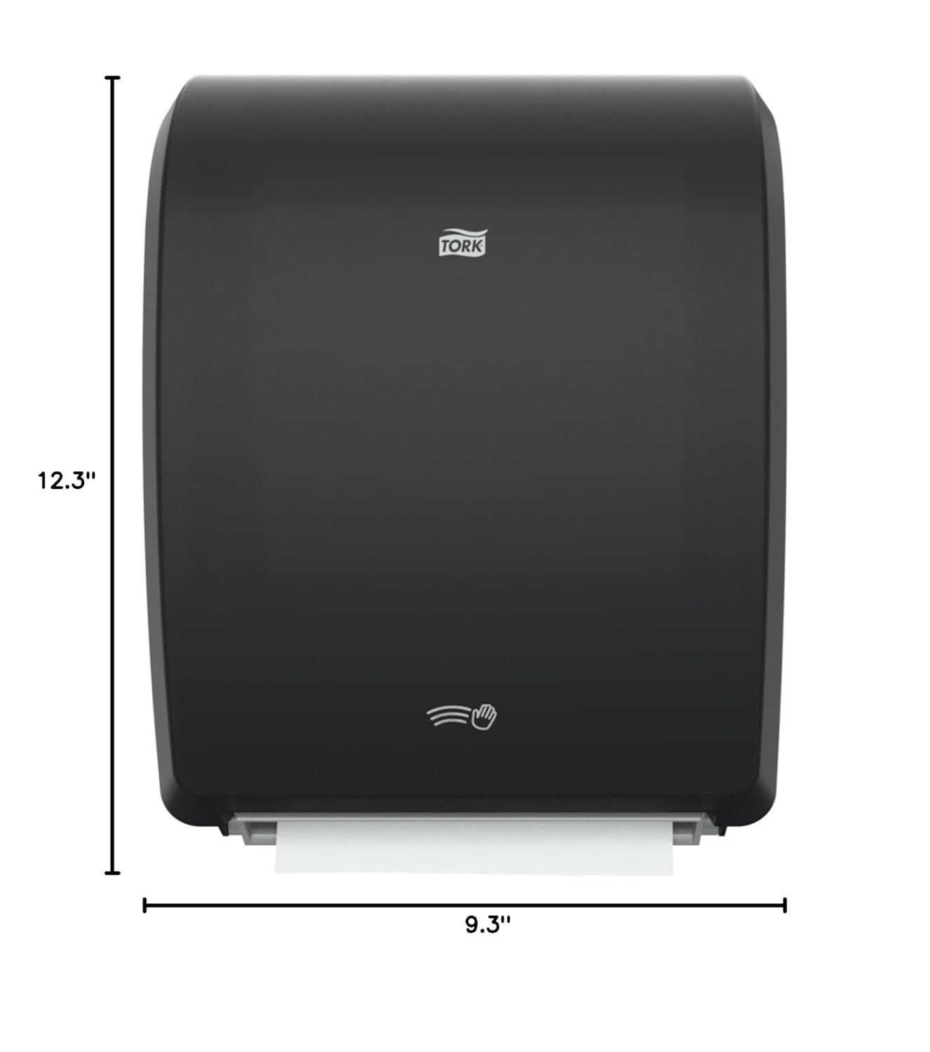 Tork 772828 Mechanical Paper Towel Dispenser, 15.95" Width x 12.32" Length x 9.32" Depth, Black (Case of 1 Dispenser)