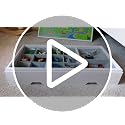 Kids Construction Play Table with Lego Compatibility & Storage Bins