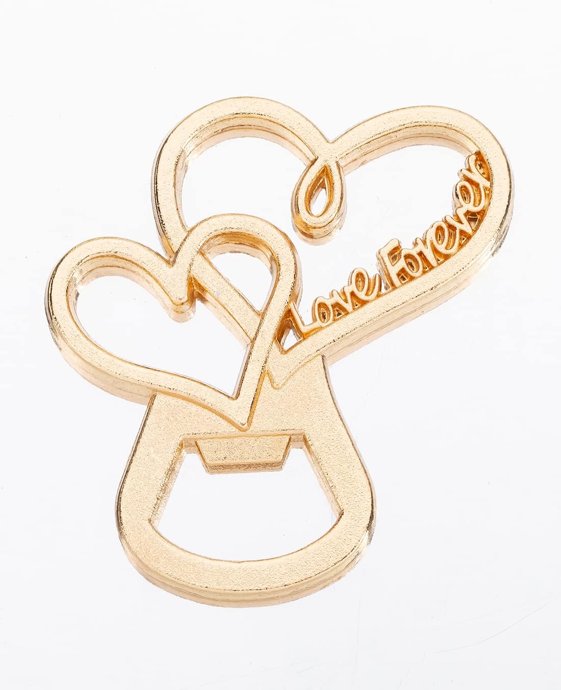 50 Packs New Love Forever Design Heart Shape Bottle Openers for Wedding Favors to Guests, Bridal Shower Party Gifts, Souvenirs or Decorations for Guests (heart design)