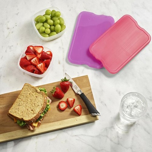 Cool Coolers by Fit & Fresh | 4 Pack XL Slim Ice Packs - Quick Freeze, Space-Saving Reusable Design