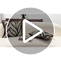 Zebra Throw Pillow Cover with Brown Fringe 18x18 Inch - Jacquard Safari Pattern - Pack of 1 - Variation of Zebra Stripes