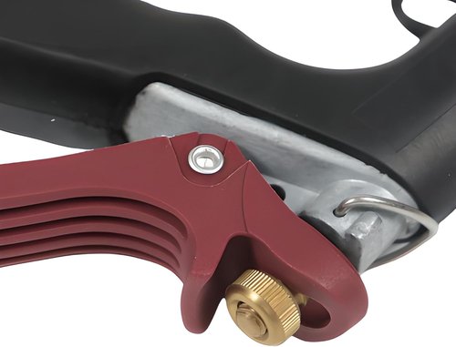 Industrial Nozzle - Heavy-Duty Hot/Cold Water Hose Nozzle for Enhanced Comfort & Durability | Red/Black