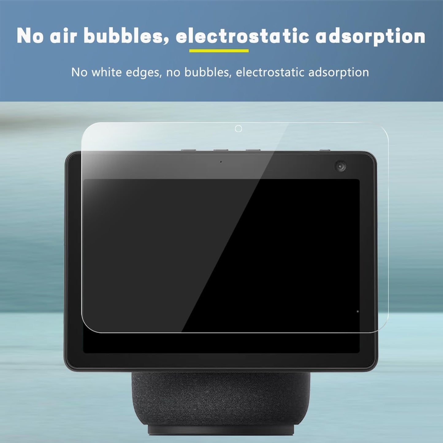 MUBUY-GOL Glass Screen Protector for Echo Show 10.1 (3rd Gen) - 9H Hardness, Ultra HD Clear, Scratch Resistant