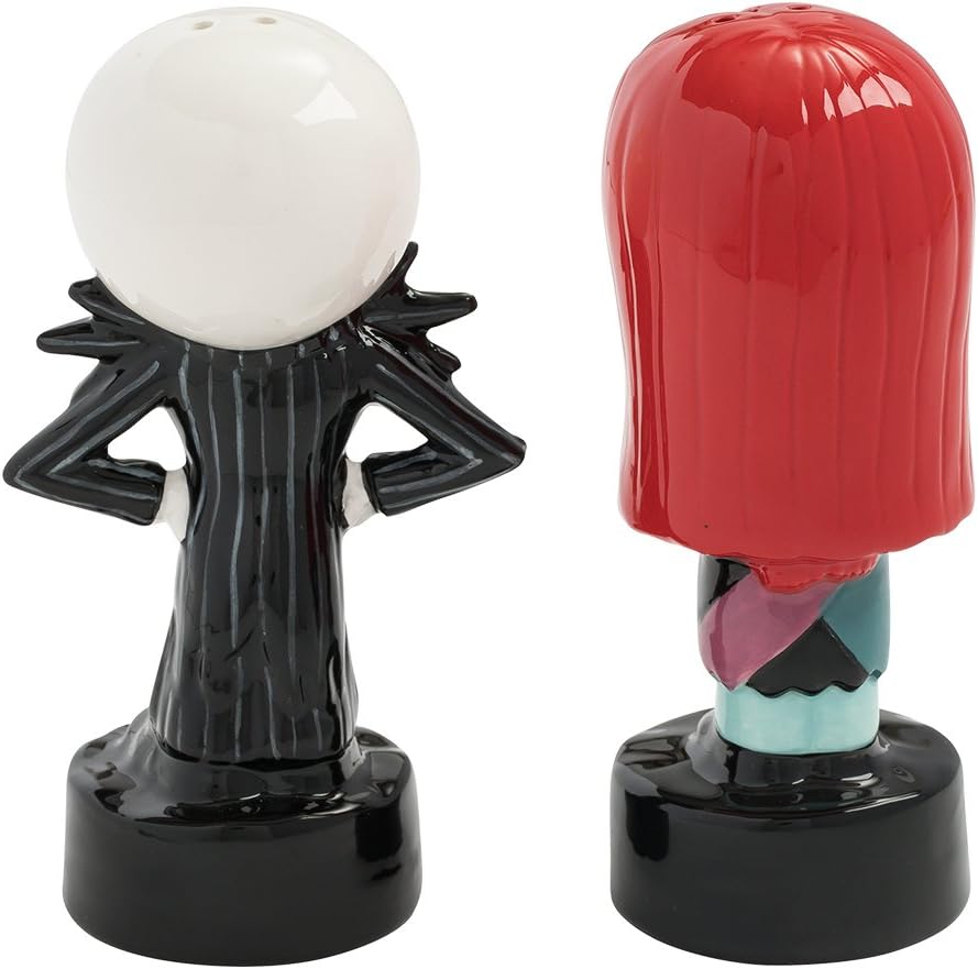 Jack and Sally Salt and Pepper Shakers Set | Nightmare Before Christmas Collectible