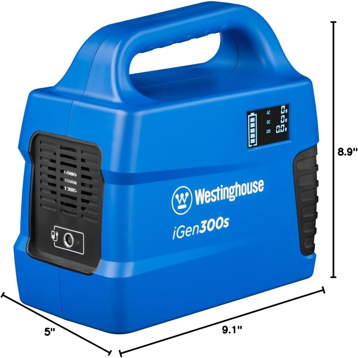 Westinghouse Portable Power Station - 296Wh 600 Peak Watt Lithium Battery | Pure Sine Wave AC Outlet for Camping & Travel