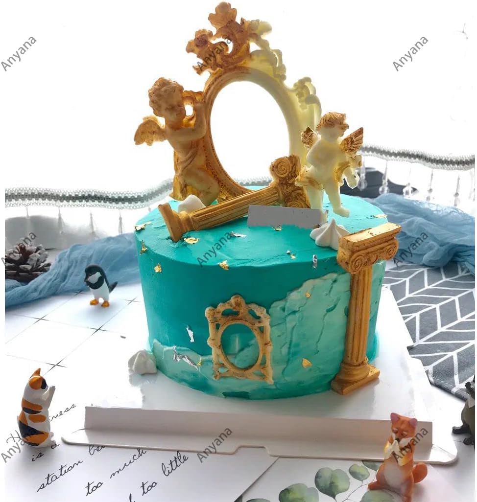 3D Greek Marble Column Cake Mold - Fondant & Gumpaste Pillar for Cupcake Decorating