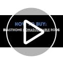 BlastHome® Luxury Fixed Length Curtain Rod - 8 ft Brushed Gold Single Rod