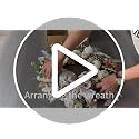 24-Inch Fall Wreath for Front Door with Lights and Timer - Farmhouse Decor