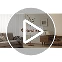Muwuele Walnut Coat Rack Tree with 12 Hooks, Adjustable Height Freestanding Organizer
