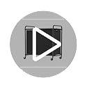 Black 3-Section 180L Rolling Laundry Sorter with Lid and Wheels