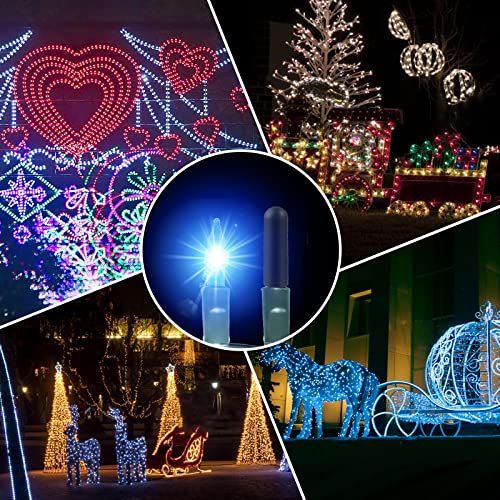 120 Pcs No Glow Caps for String Lights, Soft Rubber Christmas Blackout Light Cap Covers for 5mm Diameter Christmas LED String Lights to Hide The Extra Lights Not Needed£¨120 PCS£©