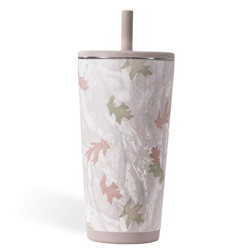 HydroJug Everyday Tumbler 20 oz – Ceramic-Lined Insulated Tumbler with Straw and Soft-Touch Lid, Cup Holder Friendly, Double-Wall Vacuum Insulation, Reusable Travel Cup – Camo