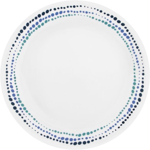 Corelle Livingware Ocean Blues Dinner Plates - Set of 6, 10.25" Elegant Tableware