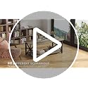 GreenForest Grey Wash Round Corners Coffee Table 39.37 Inch Living Room Accent