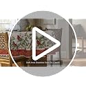 Horaldaily Christmas Tablecloth 60x60 Inch Round Red & Green Cardinal Bird