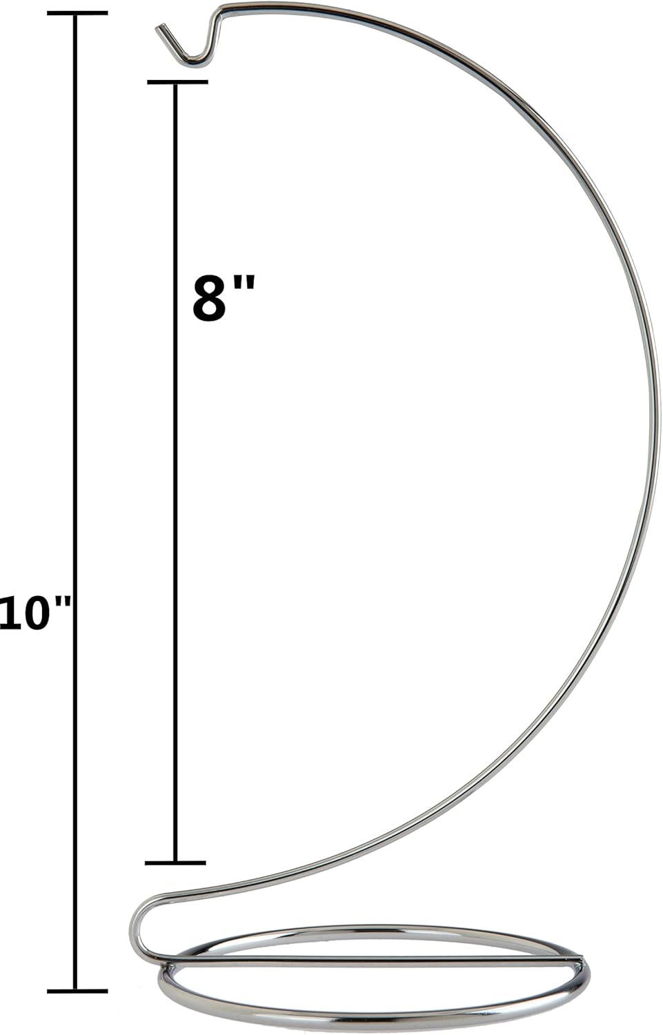 10-Inch Gold Metal Ornament Display Hanger Stands - Set of 6 for Christmas Ornaments & Terrariums