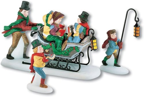 Dept 56 Dickens Village - Caroling with the Cratchit Family Figurine | Holiday Decor 58396