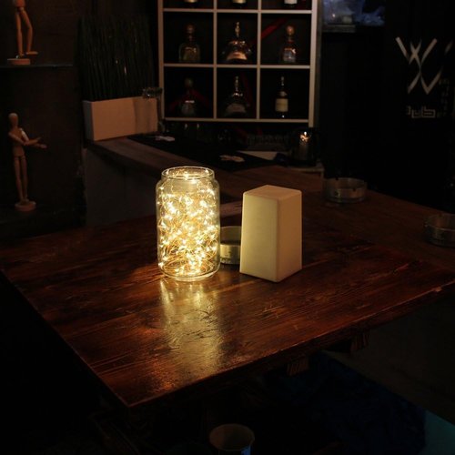 BXROIU Fairy Lights - 2 x 20 LEDs Battery Operated Silver Wire String Lights | Warm White for Bedroom & Christmas Decor (6.6 ft)