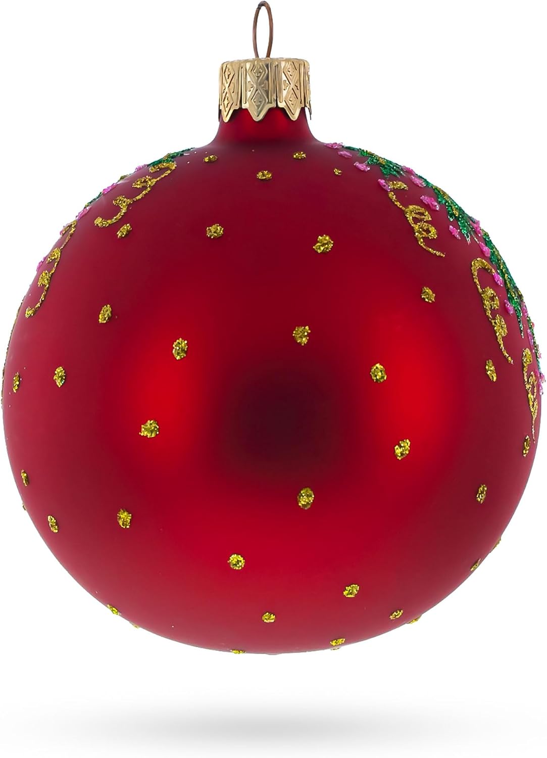 Horse Glass Christmas Ornament - 3.25 Inch Decor Ball for Holiday Tree