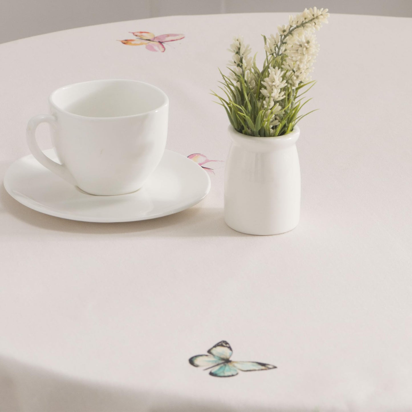 Maison d' Hermine Table Cloth Square Table 100% Cotton 60 x 60 Inches Tablecloth Reusable Decorative for Dining Kitchen Room Farmhouse Home Gifts for Mothers Day Spring Summer - Botanical Fresh