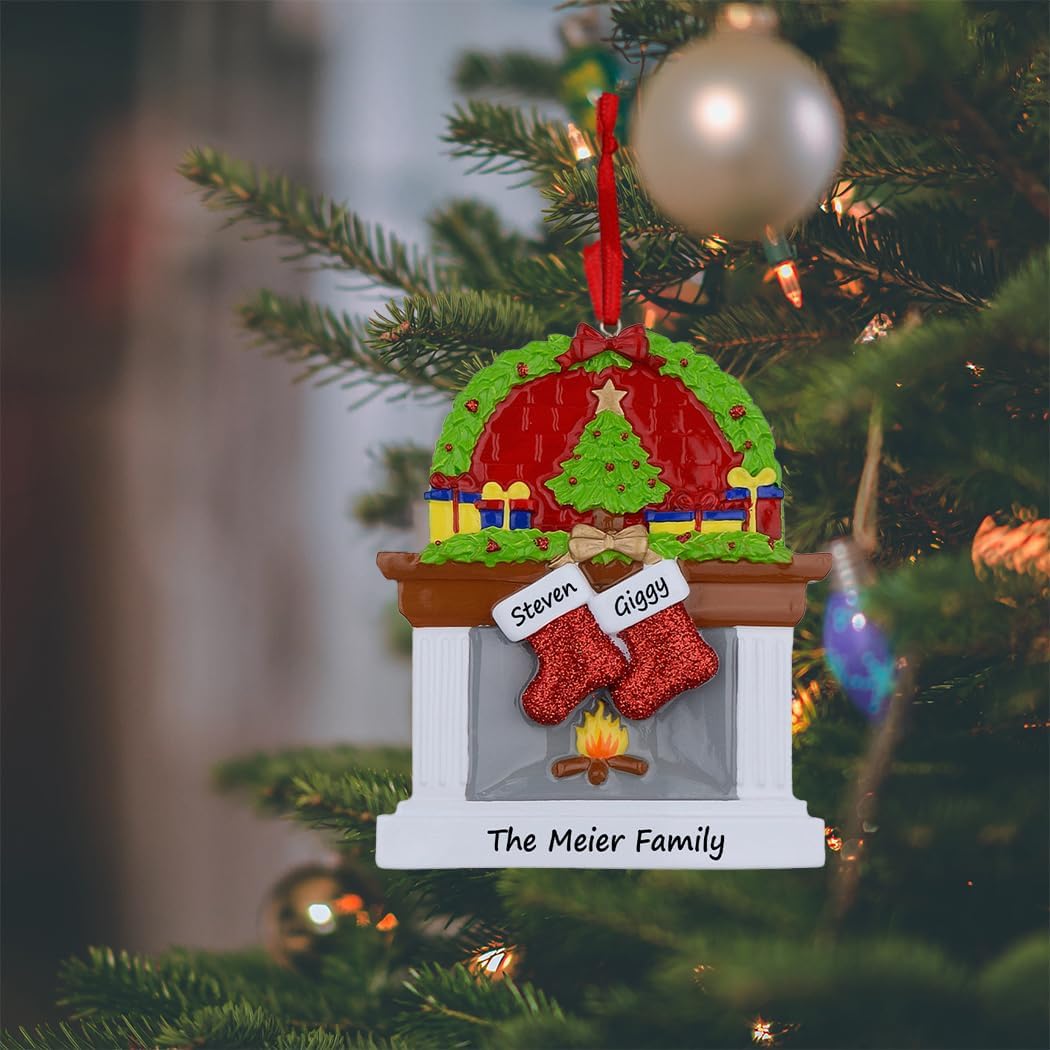 Personalized Family Christmas Stocking Ornaments - Set of 6 Unique Keepsake Gifts 2025