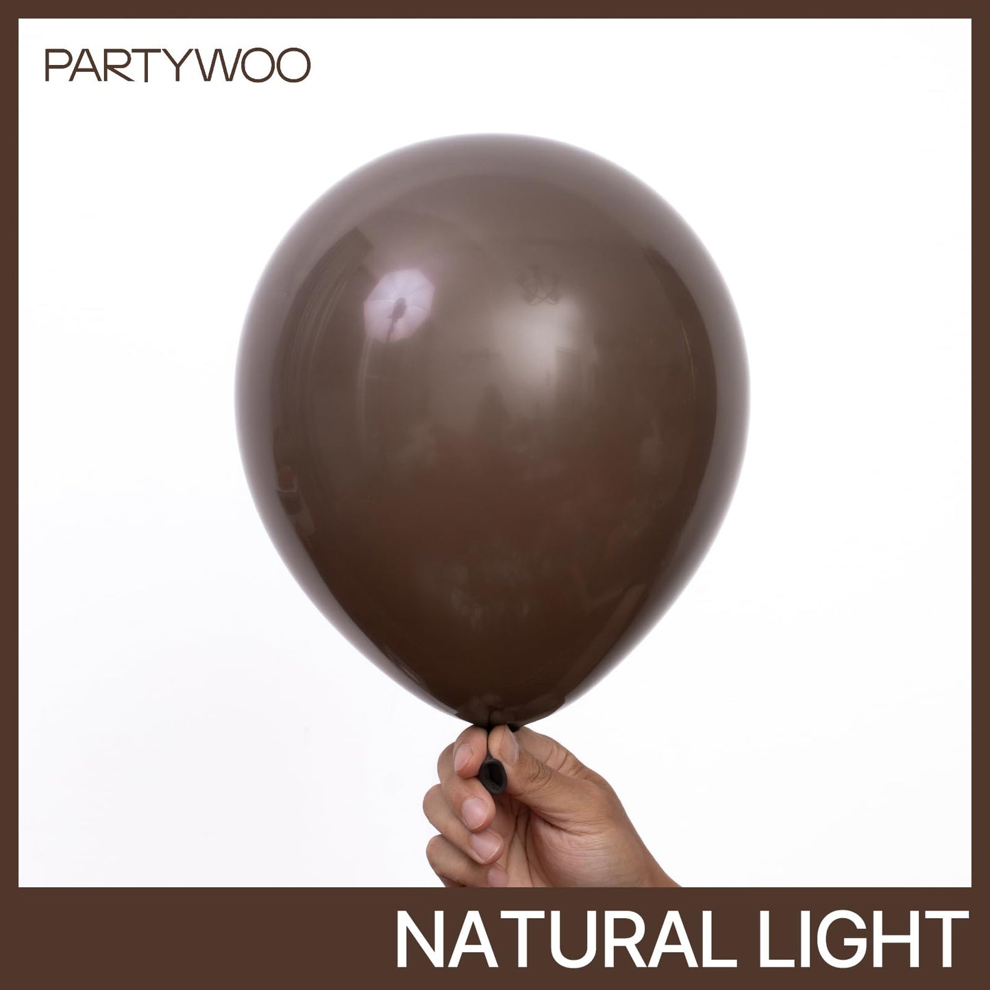 PartyWoo Dark Brown Balloons 155pcs Different Sizes of 18 12 10 5 Inch Boho Coffee Neutral Fall Balloon Arch Kit for Bachelorette Baby Shower Anniversary Birthday Party Decorations Brown-F20