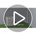 Mini Split Line Set Cover Kit PVC 3 Inch W 10 Feet L White - Easy Install