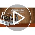 Wooden Keepsake Box - Walnut Large Memory Storage Organizer