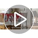 Horaldaily Christmas Round Tablecloth 90 Inch Snowman House Red, Winter Holiday Decor