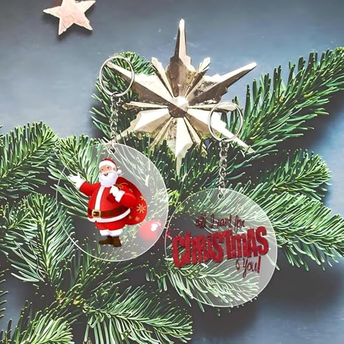 4 Inch Acrylic Round Discs Set of 30 - DIY Craft Ornaments for Holiday Decorations