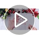 Halfchet Christmas Hanging Decorations Set with Christmas Hat - 43 Pcs Candy Red White & Green