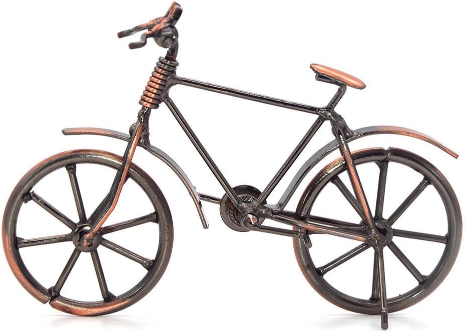 Handmade Iron Motorcycle Sculpture - Retro Metal Art Decoration for Bike Lovers