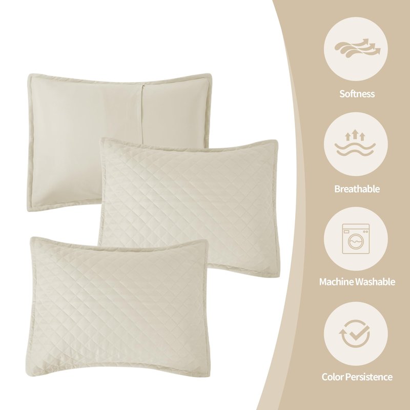 MABOZOO Daybed Covers Sets with Bedskirt for Twin Bed,5 Piece All Season Twin Size Cozy Double Sided-Quilting,Daybed Comforter Bedspread with Shames 75"x39"