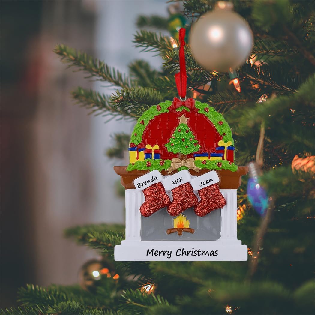 Personalized Family Christmas Stocking Ornaments - Set of 6 Unique Keepsake Gifts 2025