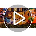 Halloween Inflatable Pumpkin Combo with LED Lights - Happy Pumpkin Outdoor Decoration