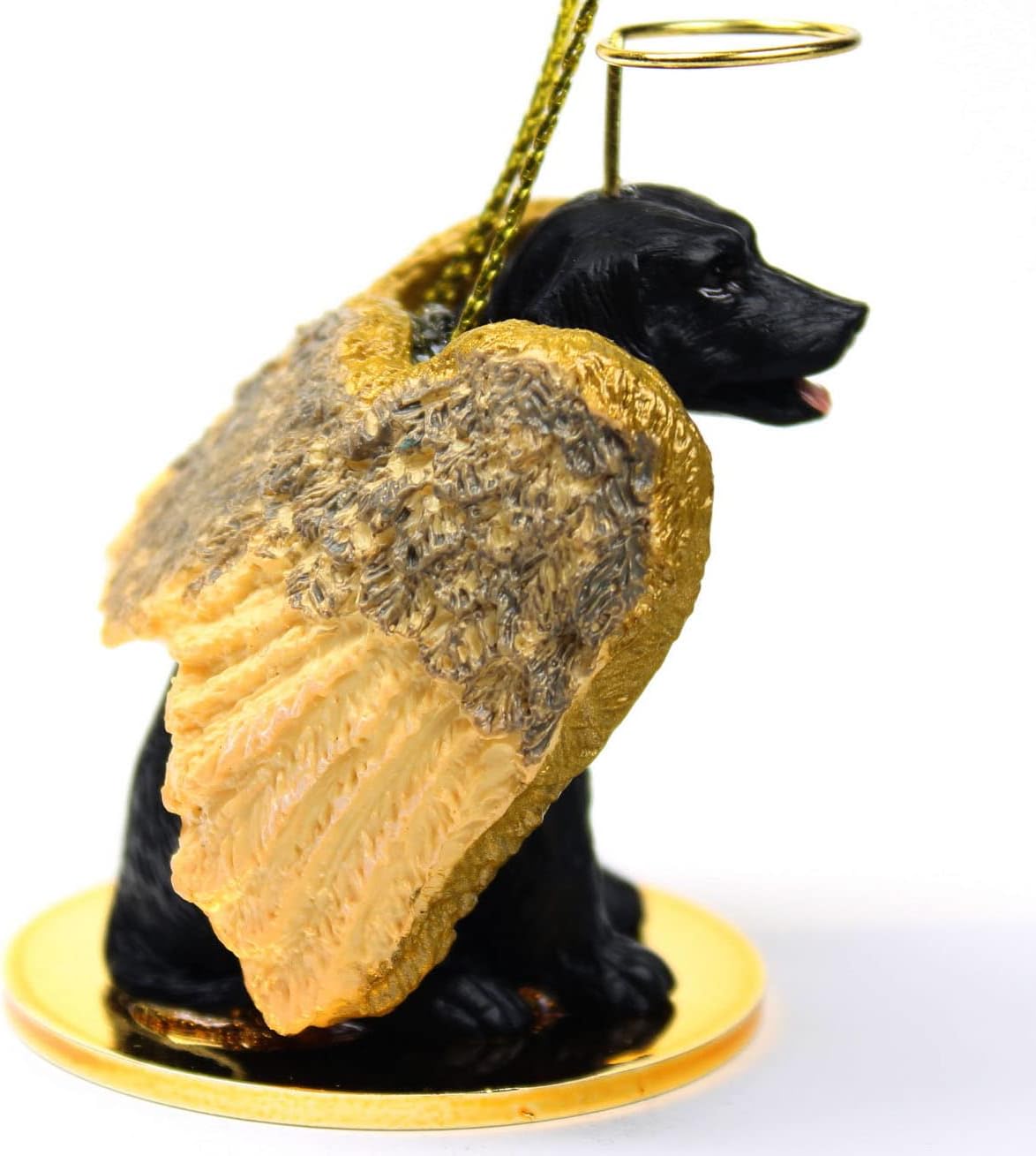 Black Labrador Retriever Angel Figurine | Heartwarming Dog Memorial Decor