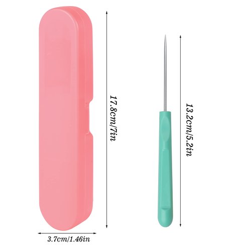 4Pcs 5.2 Inches Sugar Stir Needle, Cookie Scribe Needles Cake Decorating Needle Tool Cookie Decoration Supplies for Baking Lovers(Pink)