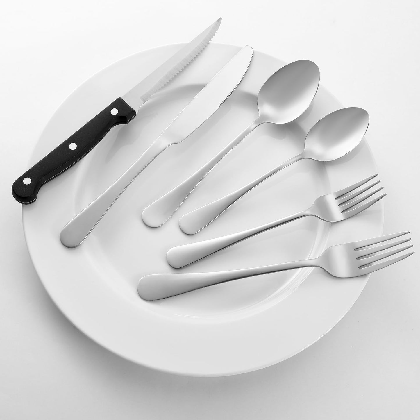 8 Pcs Dinner Forks Set, Food Grade Stainless Steel Forks Silverware, Metal Fork, Flatware Fork for Home, Kitchen or Restaurant, Mirror Polished, Dishwasher Safe, 8 Inches