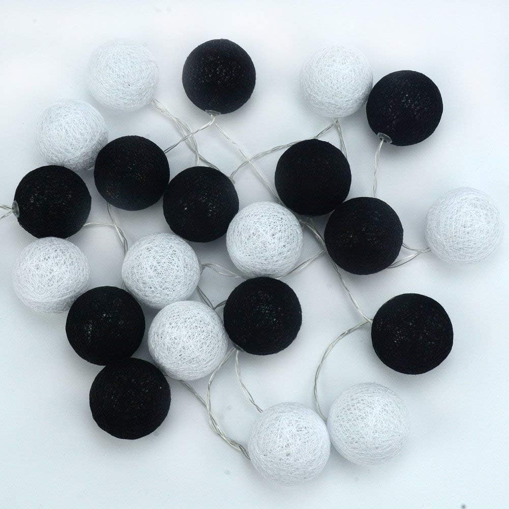 30-Count Battery Operated LED Fairy Lights - 10ft Yellow, Orange & White String Lights for Garden Decor