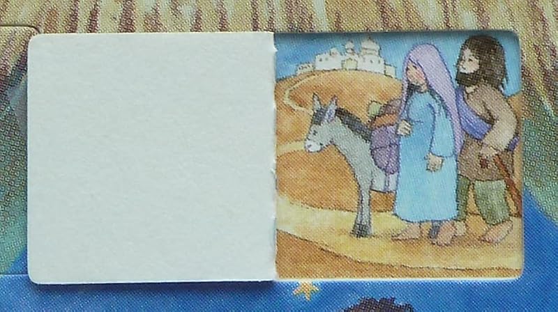 Nativity Themed Advent Calendar Greeting Cards - Assorted Christmas Cards with Envelopes, 12 Pack